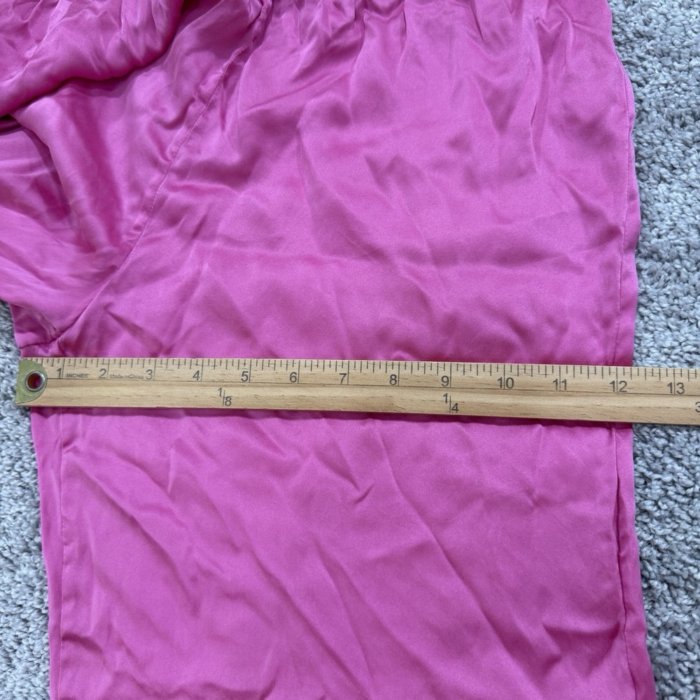 Eberjey Inez Washable Silk Pajama Set Top Pants S Pink Quiet Luxury Breathable - Picture 9 of 16